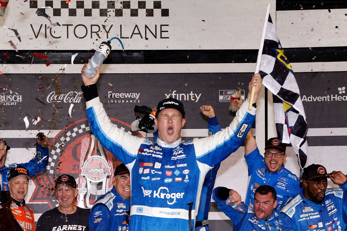 Ryan Preece didn't hear no bell; breaks through at Daytona