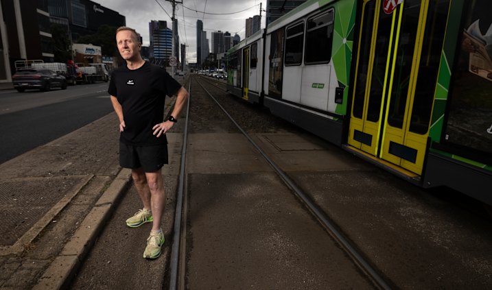He survived being hit by a tram. Now he plans to run a marathon