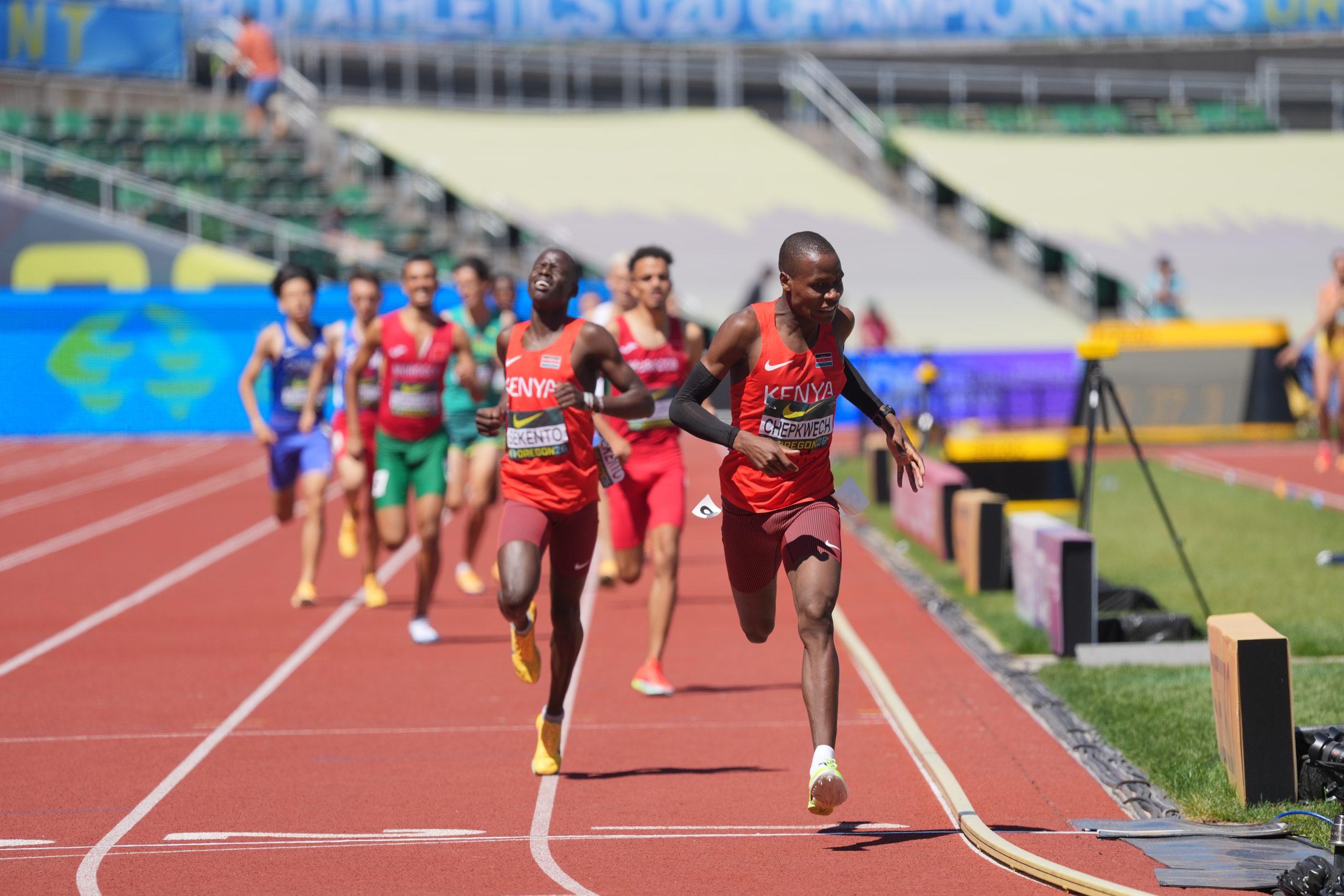 Chepkwech leads Kenyans to 1500m gold and silver in Oregon