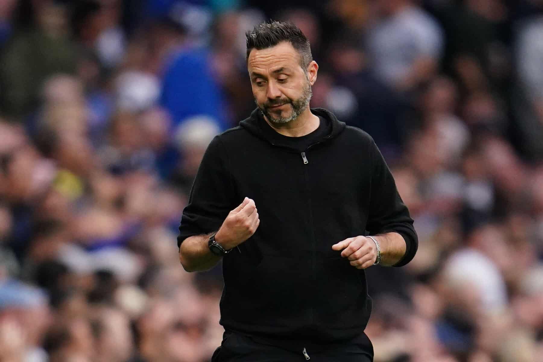 ‘Sorry’ De Zerbi won’t panic after Tottenham shambles