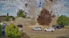 Watch: Bungalow destroyed in explosion captured on camera