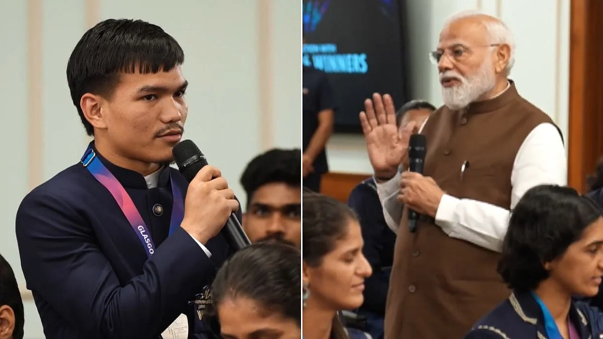 'Chaar Chaand Laga Diya': PM Modi Hails Jadumani Singh's Kargil Vijay Diwas Victory Over Pakistan During CWG 2026 | VIDEO