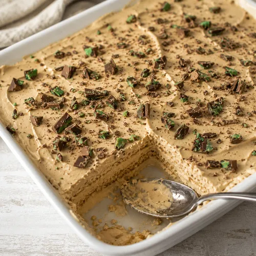 Easy peppermint crisp tart recipe with just four ingredients