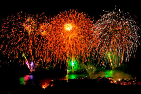 Costa Blanca firework display goes wrong after rocket goes off course and lands by spectators on beach