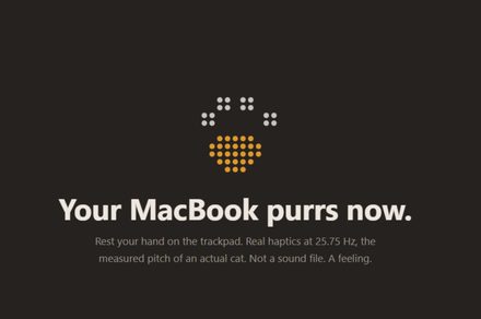 Your MacBook trackpad can now purr like a cat, and it’s surprisingly convincing