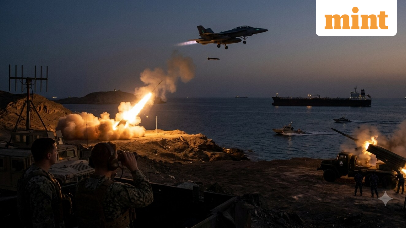 US strikes Iranian rocket launchers near Strait of Hormuz after month-long pause in attacks; Tehran warns of response