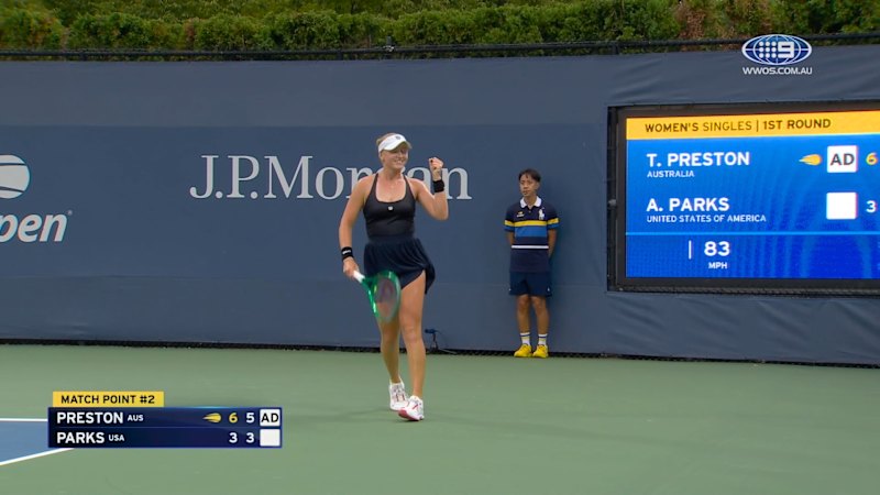 Preston advances at US Open
