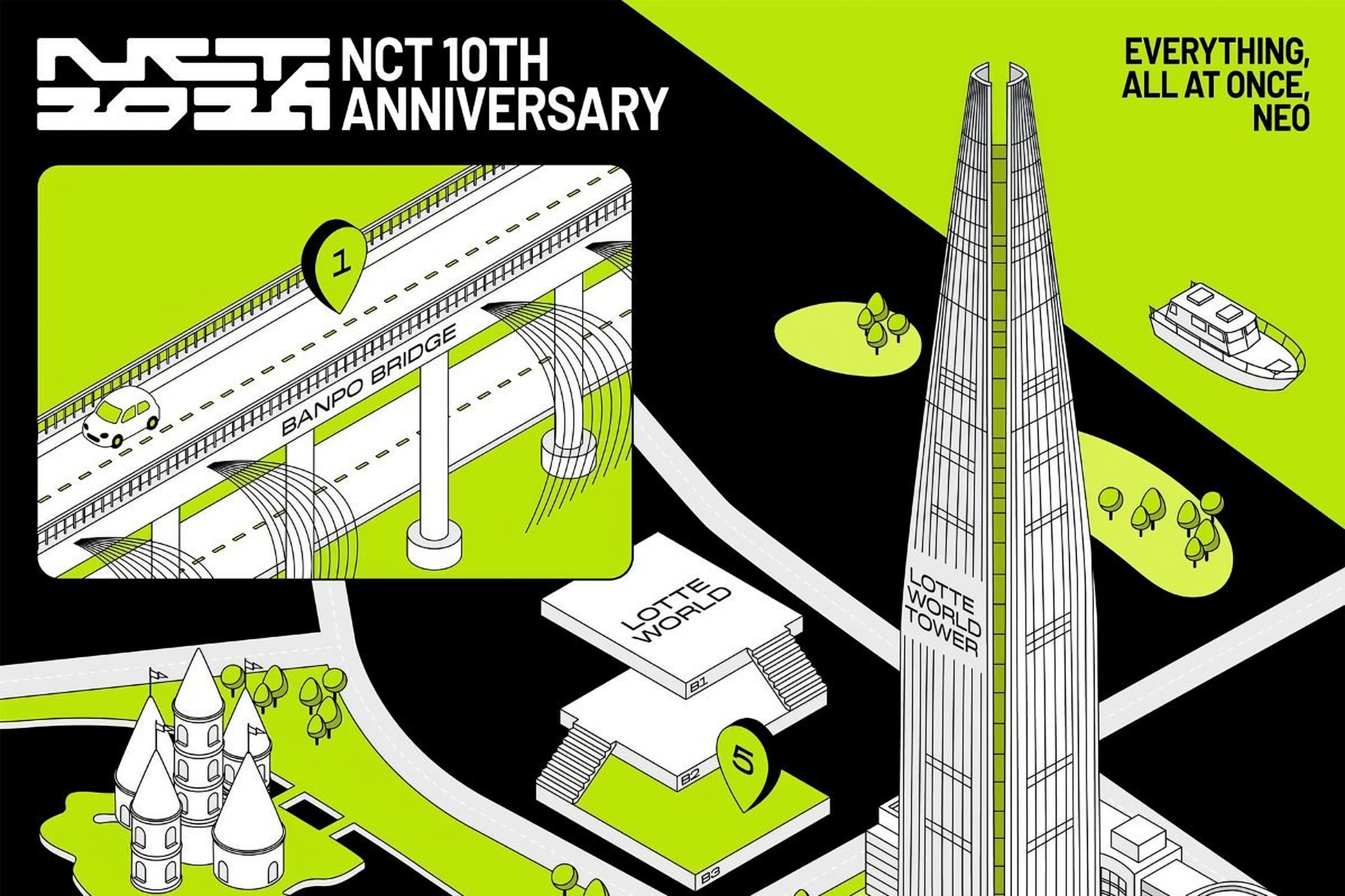 Seoul to glow in champagne green for NCT's 10th anniversary
