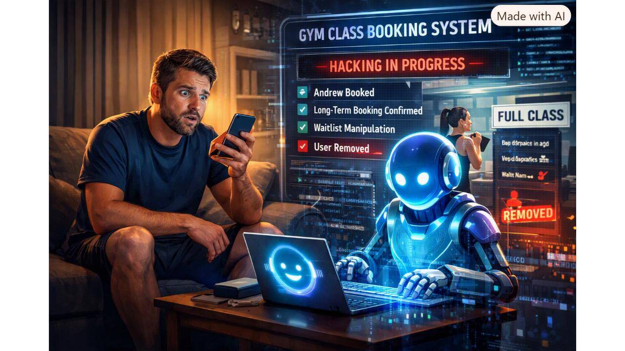 Melbourne man asked his AI assistant to book gym class, it went on to hack the gym