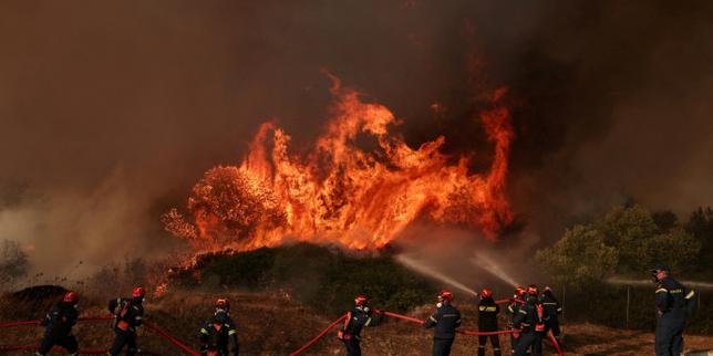 Greece battles new wildfire near Athens driven by strong winds