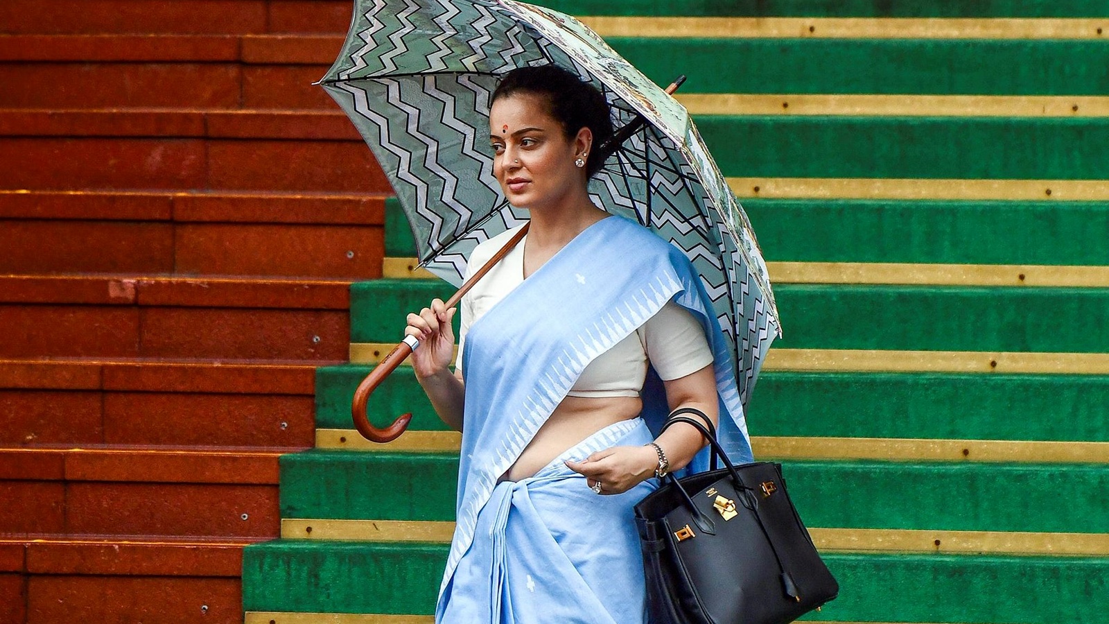 From Hermès Birkin to Rolex watch: Decoding Kangana Ranaut’s Rs 56 lakh Parliament look