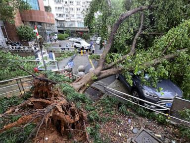 Tropical storm causes some flooding in eastern China