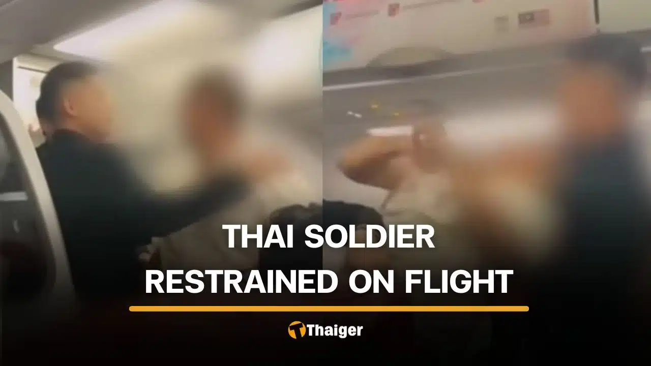 Thai soldier receives treatment after disruptive act on Malaysia-Bangkok flight