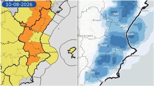 Orange alerts for Alicante and Valencia as provinces batten down the hatches with severe storms and hail forecast