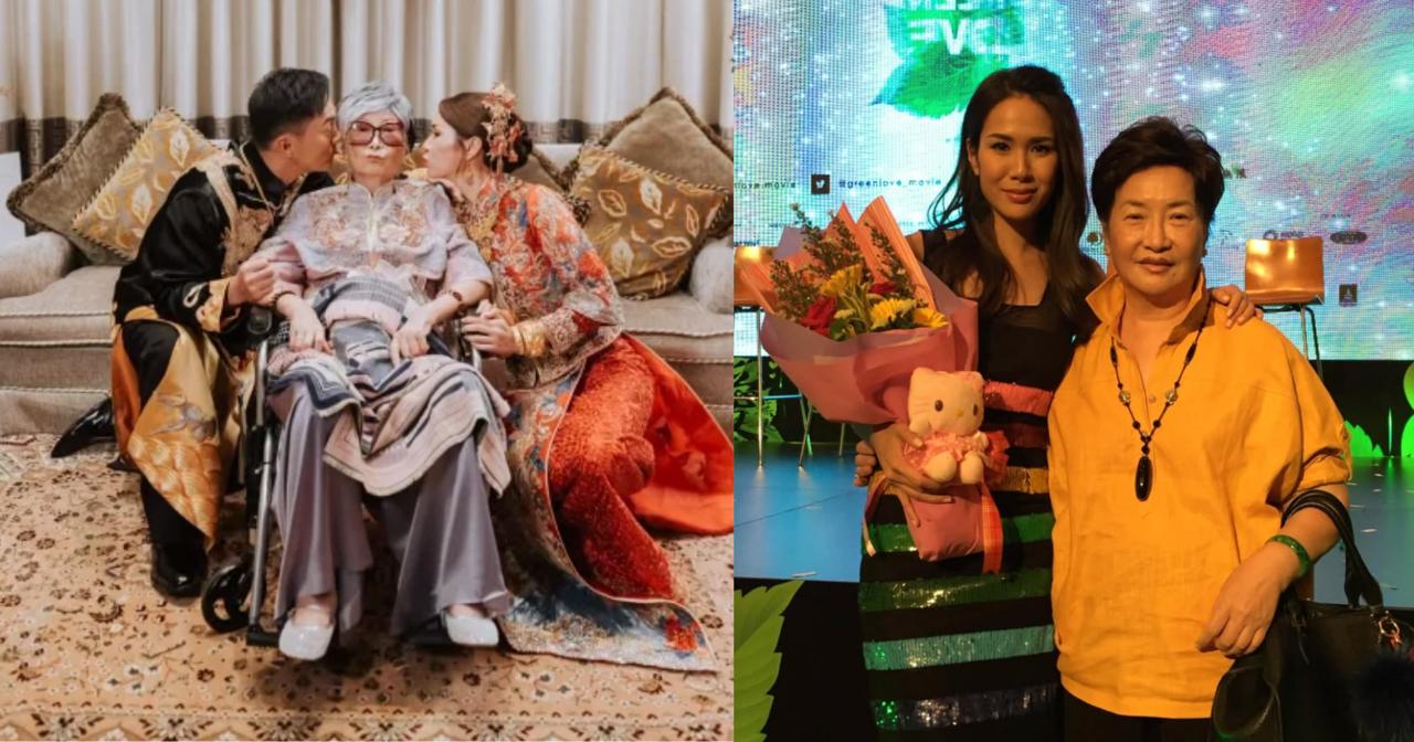 M'sian model's mom dies at 78, she thanks her for attending her wedding earlier this month