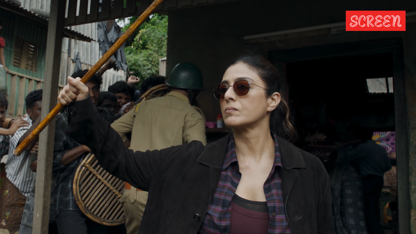 ‘We first shoot and then talk’: Tabu slaps, wields lathi in Slumdog, watch teaser
