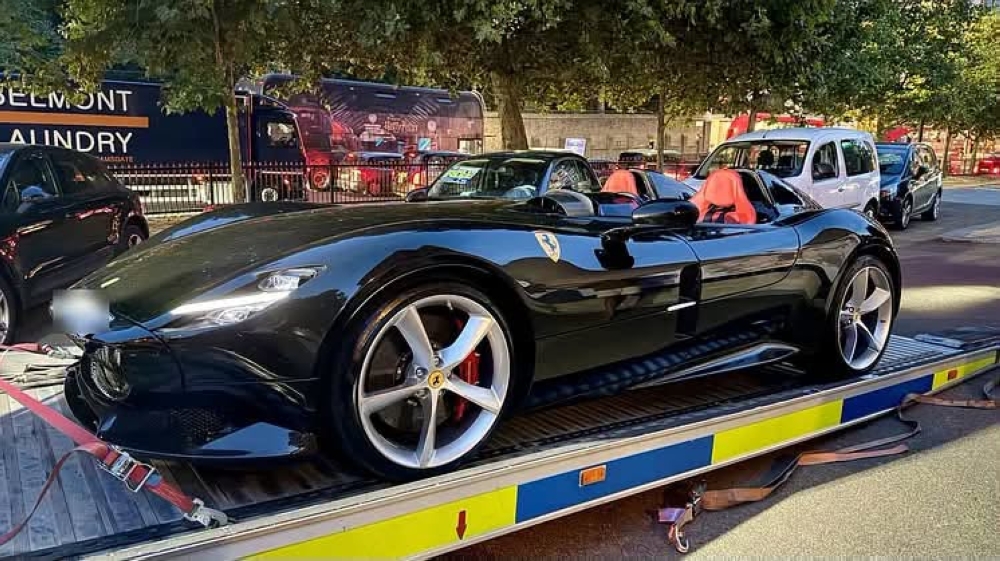 London’s supercar crackdown bags rare £3.7m Ferrari Monza SP2 from uninsured learner driver