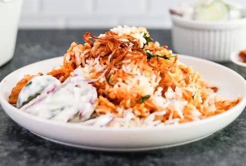 Quick butter chicken breyani recipe for an easy chicken dinner