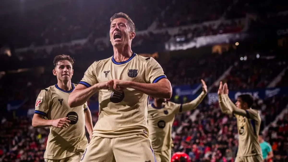 Barcelona names Lewandowski club legend after four standout seasons