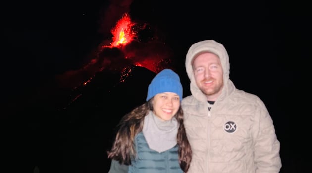 Irish couple escape from volcano as Guatemalan hiking trip becomes unforgettable adventure