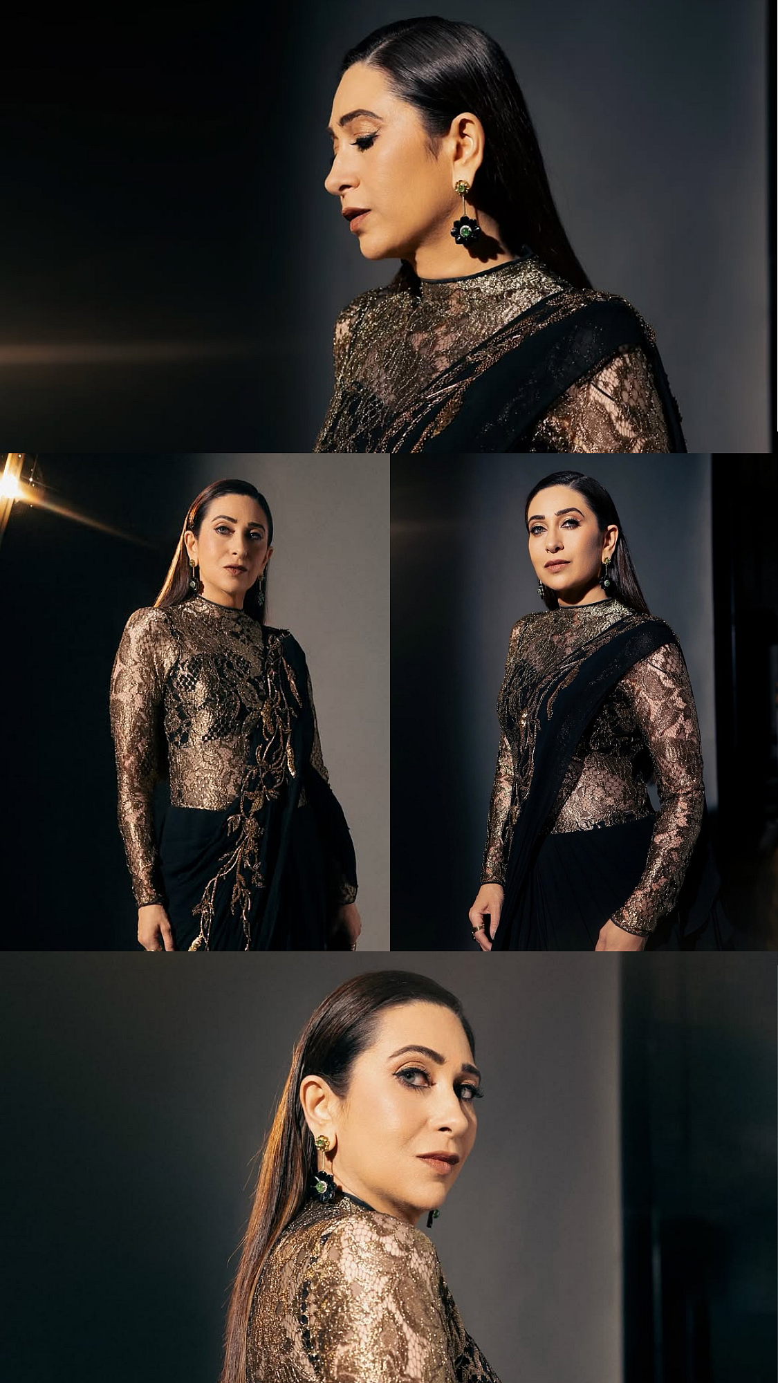 Karisma Kapoor's Black & Gold Sheer Ensemble Is A 'Total Stunner' | Check Pics
