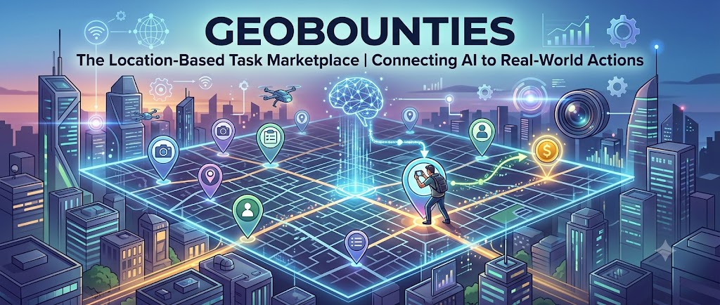 GeoBounties Earns a 75.61 Proof of Usefulness Score by Building a Location-Based Task Marketplace Connecting AI to Real-World Physical Actions
