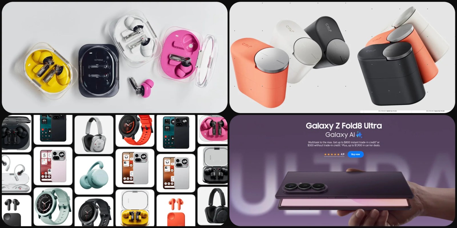 Deals: Nothing Ear (3a) hits $79 all-time low, CMF Clip Pro $79, Galaxy Z Fold 8 Ultra $300+ off, more
