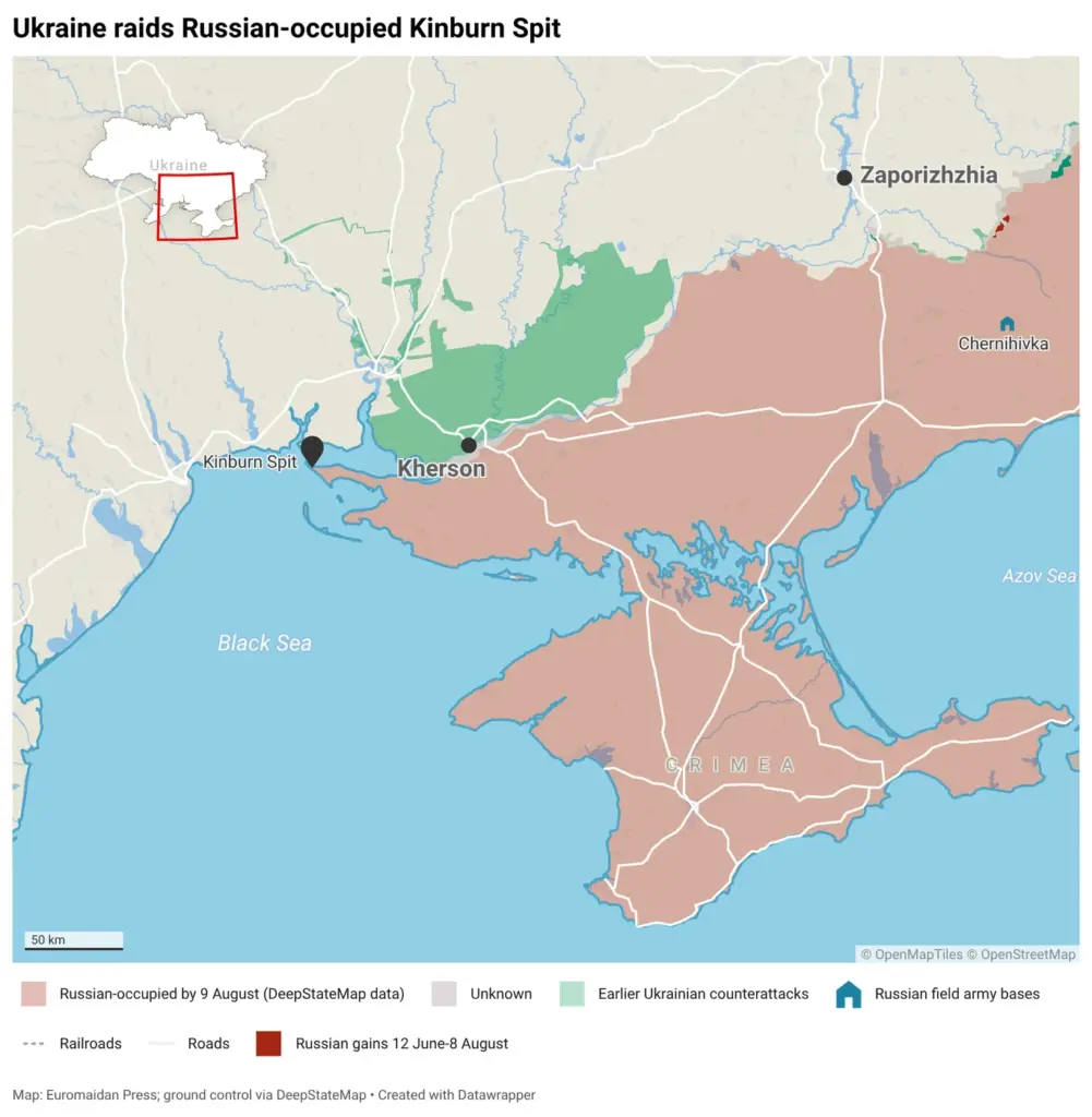 “In intercepts, they’re screaming”: Russia occupied this spit to control Ukraine’s ports. Military says it has now isolated 2,500-strong grouping and destroyed all its artillery