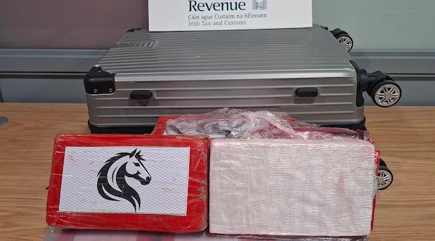 Man arrested after €1.2m worth of cocaine found in luggage at Cork Airport