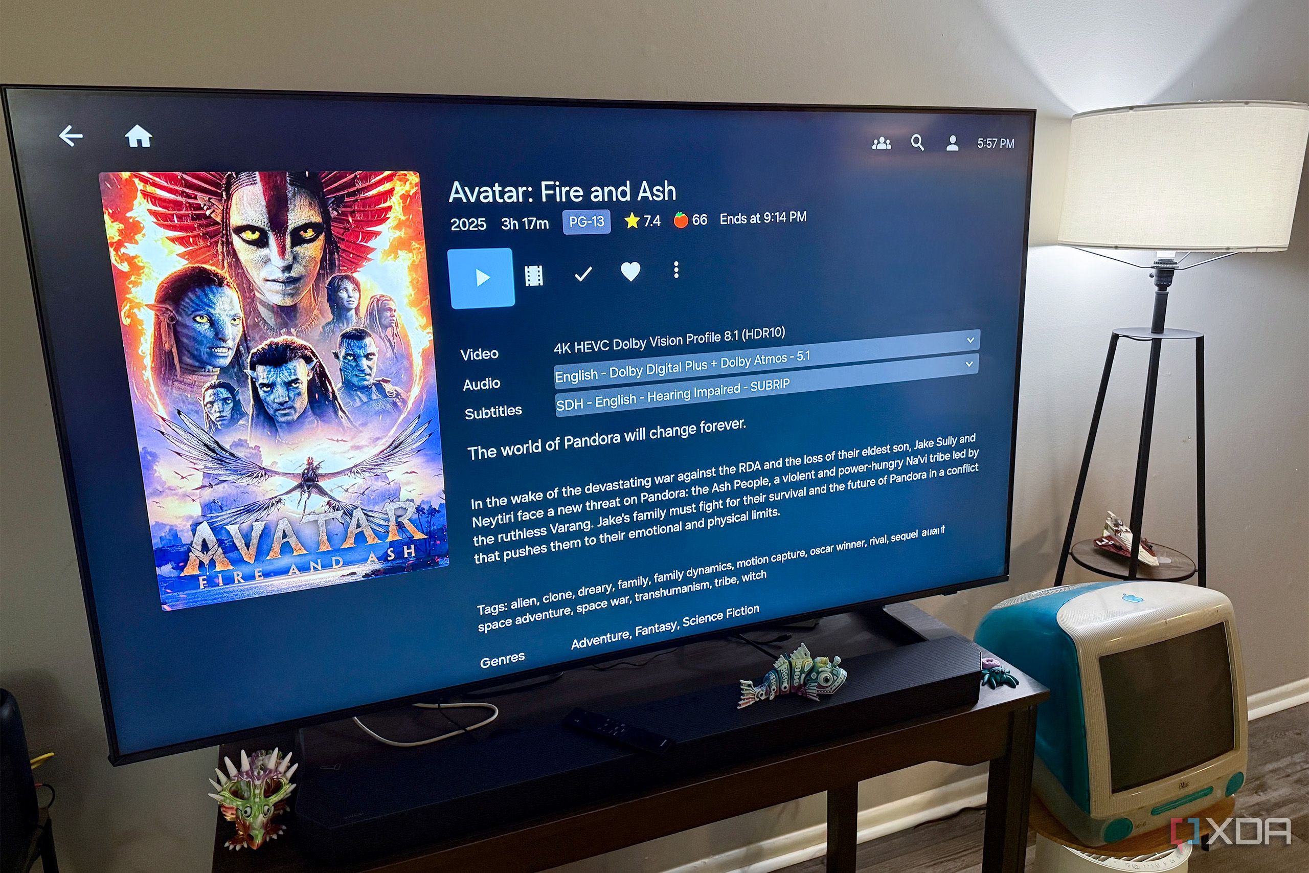 Smart TV software ages terribly, so I built my setup around a streaming box instead
