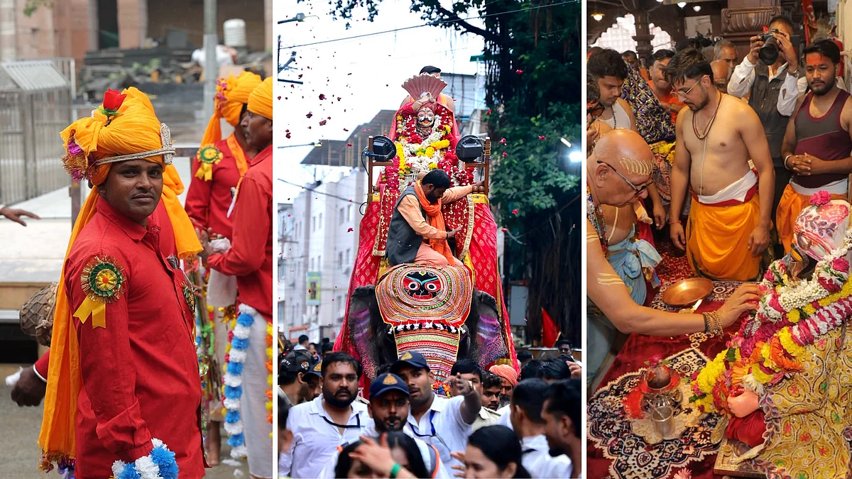 Shravan 2026: Jhabua, Petlawad Artists Perform Bhagoria-Style Dance During Second Mahakal Sawari In Ujjain