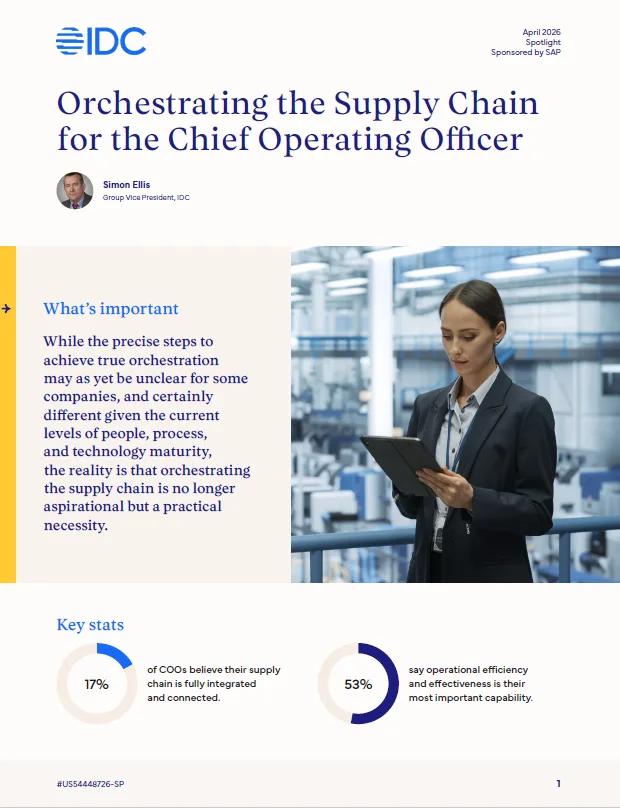 Orchestrating the Supply Chain for the Chief Operating Officer