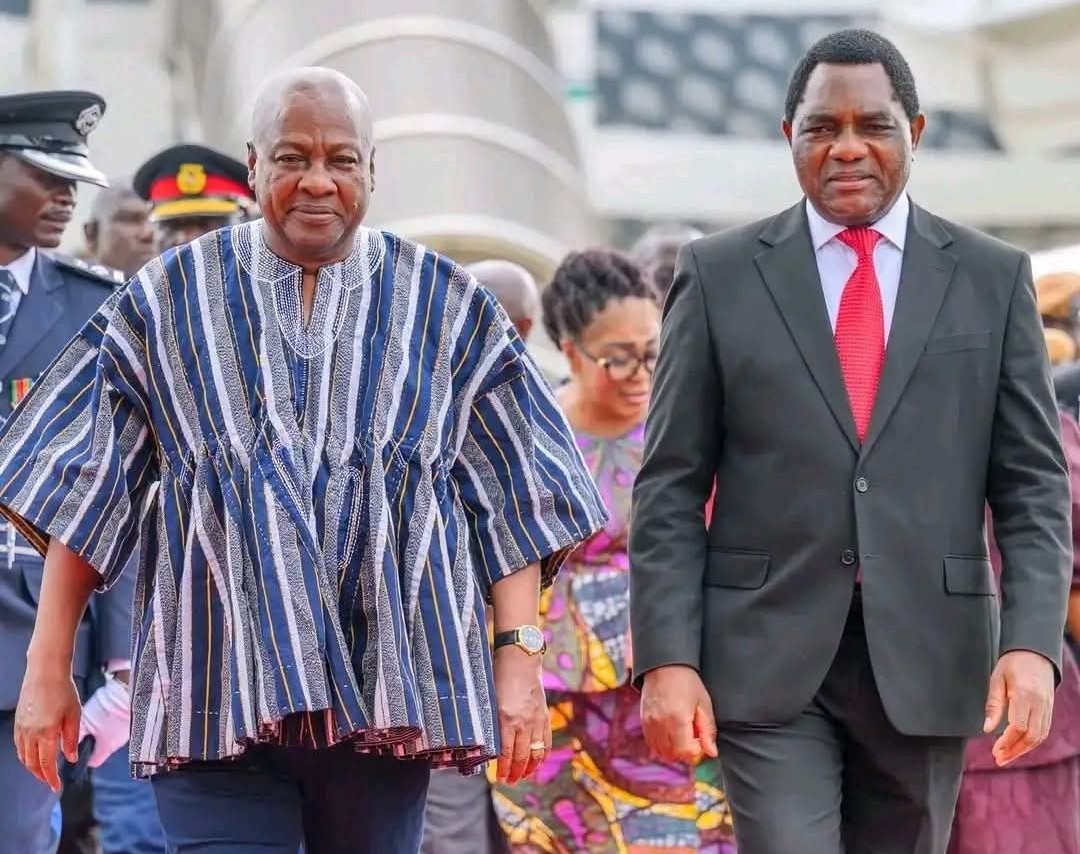 Mahama congratulate Hichilema on his re-election as President of Zambia