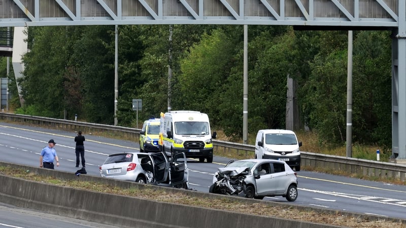 Car in M50 crash, in which 9 people injured, was stolen