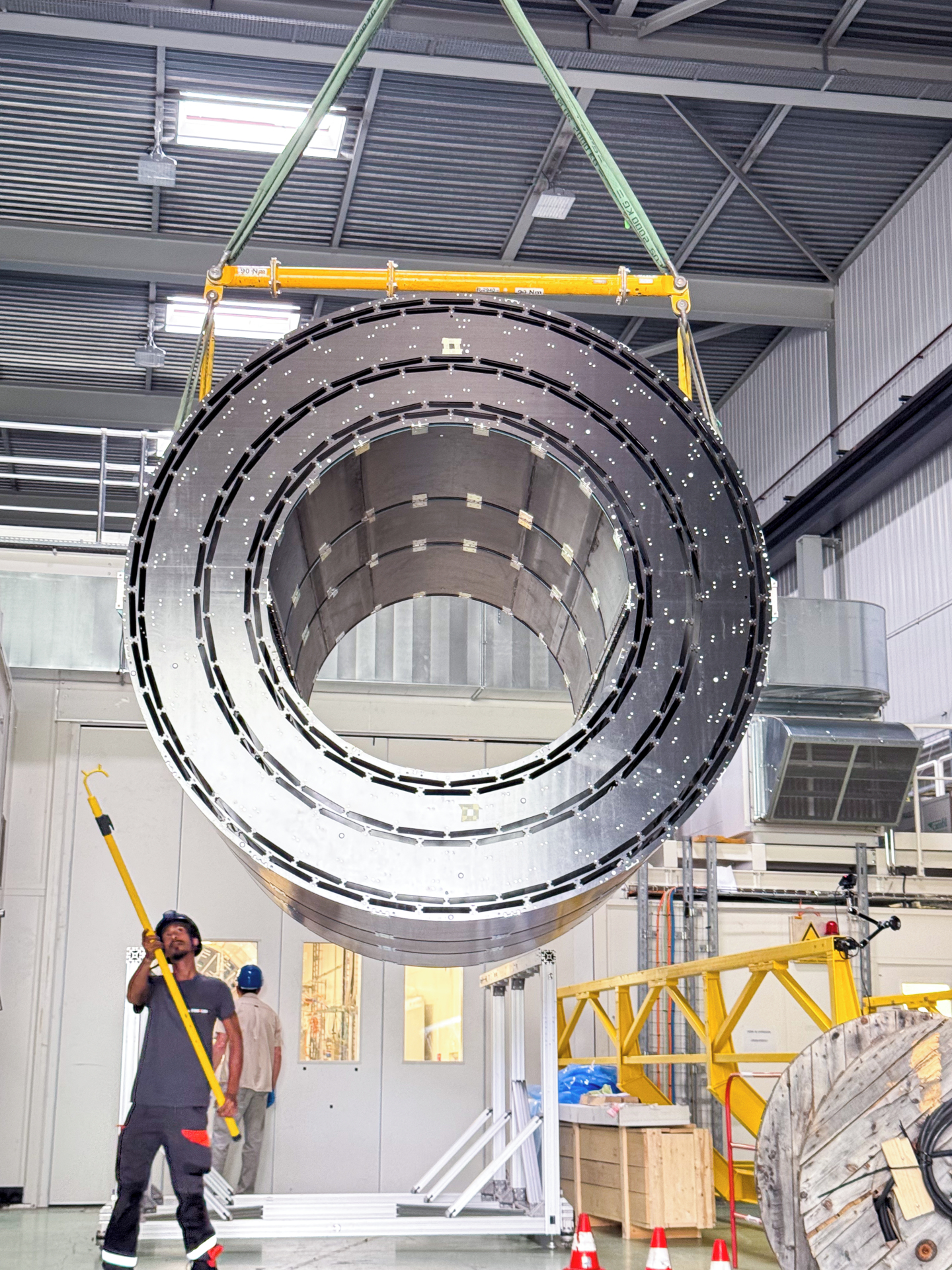 First major structure of the future CMS tracker arrives at CERN