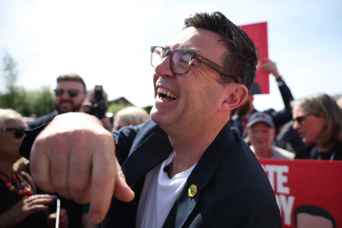 Burnham bounce: PM gets popularity boost – at Farage’s expense