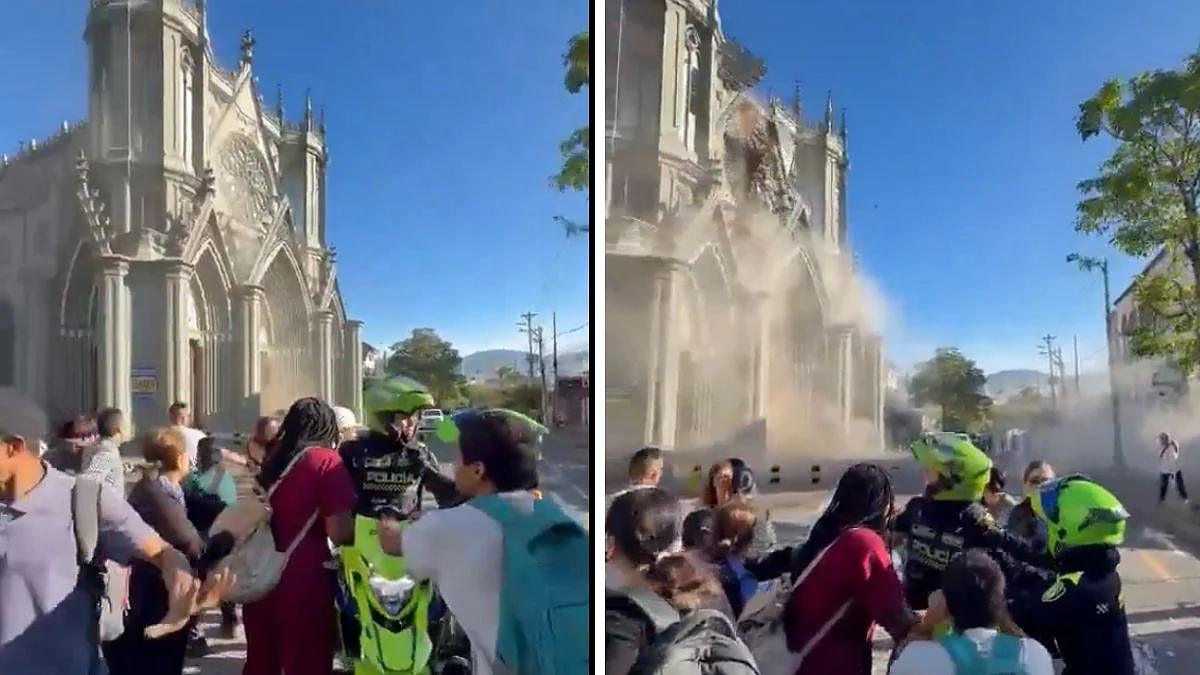 7.4-Magnitude Earthquake Jolts Colombia, Church Collapses As Tremors Trigger Panic | Video