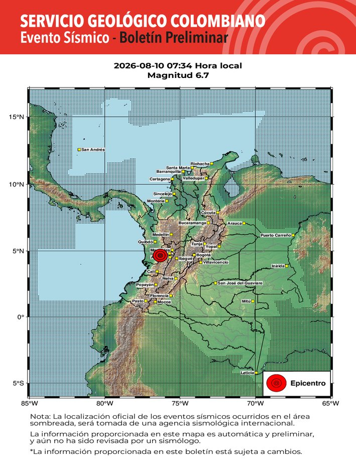 Colombia hit by 7.4 and 4.8-magnitude twin earthquakes