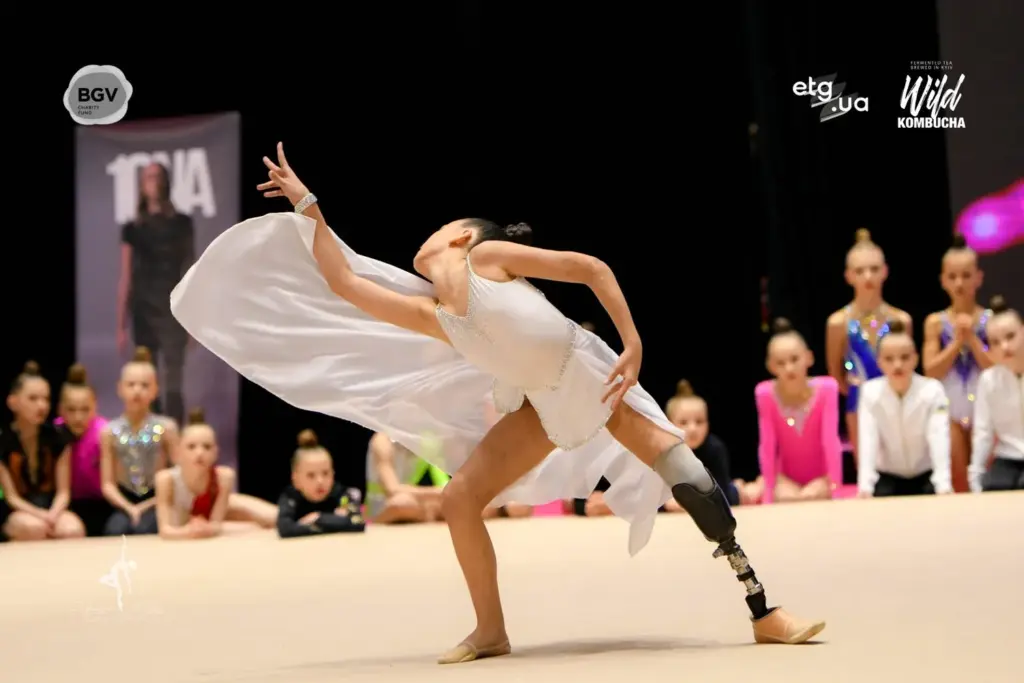 A Russian missile took Oleksandra Paskal’s leg at six. At 10, she competes in rhythmic gymnastics across five continents