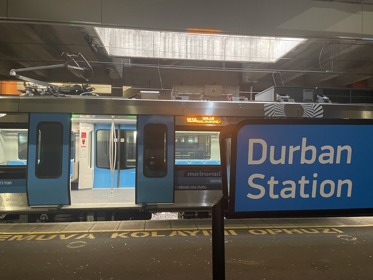 Durban train usage down 41% in one year