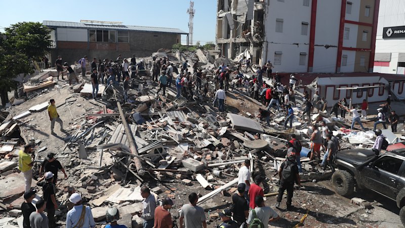 Dozens killed and more trapped after powerful earthquake shakes Colombia