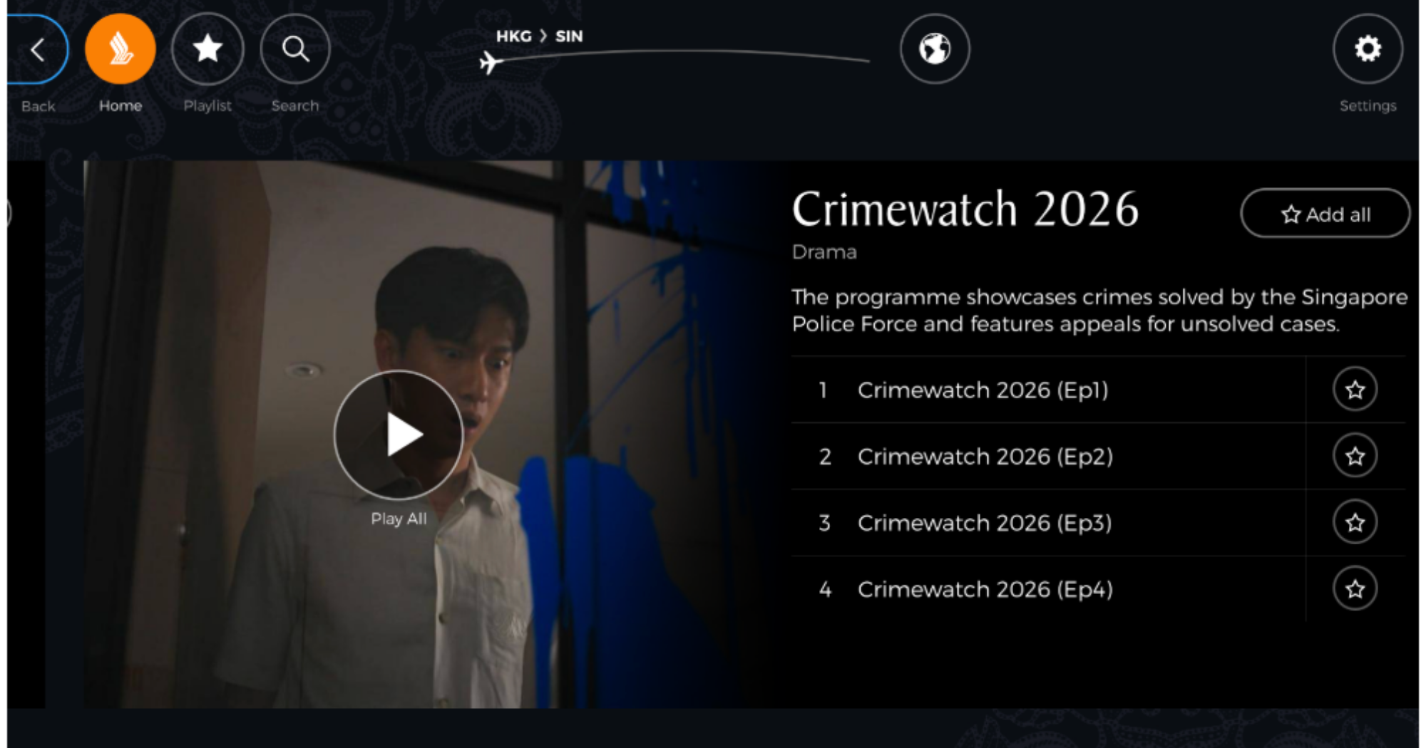 'CrimeWatch' to debut on S’pore Airlines in-flight entertainment system for everyone in the world to watch
