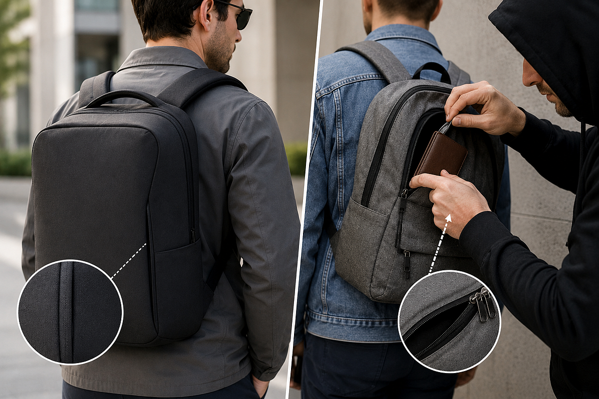 Why anti-theft backpacks hide their zippers