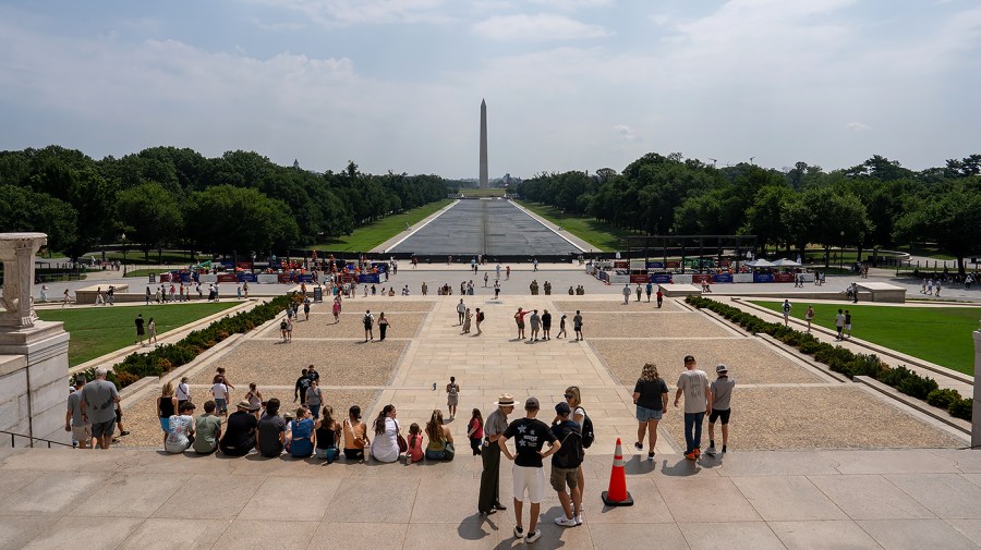 Trump shifts his tone slightly in Reflecting Pool saga