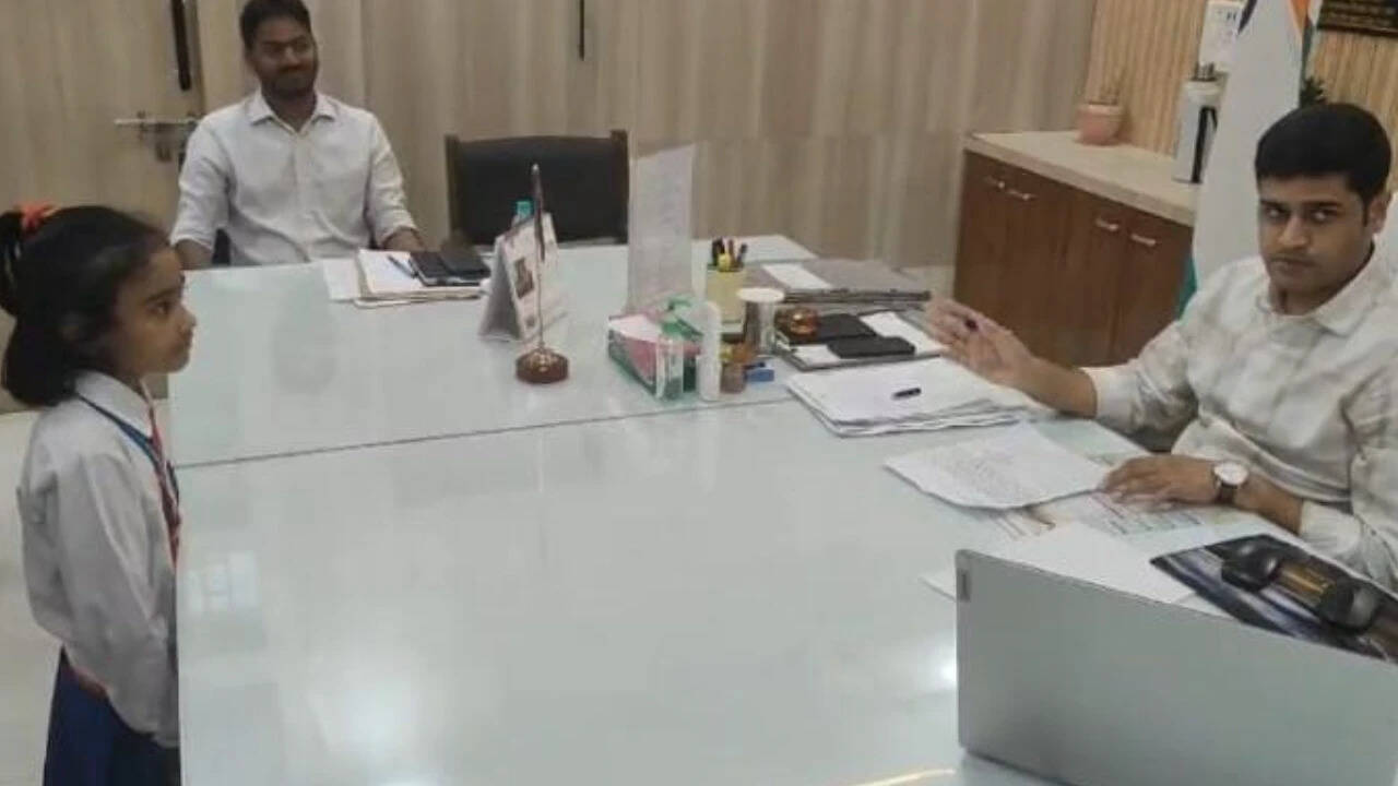 ‘Road leaves us hurt, uniforms dirty’: Class 1 girl asks Mau DM to fix school route