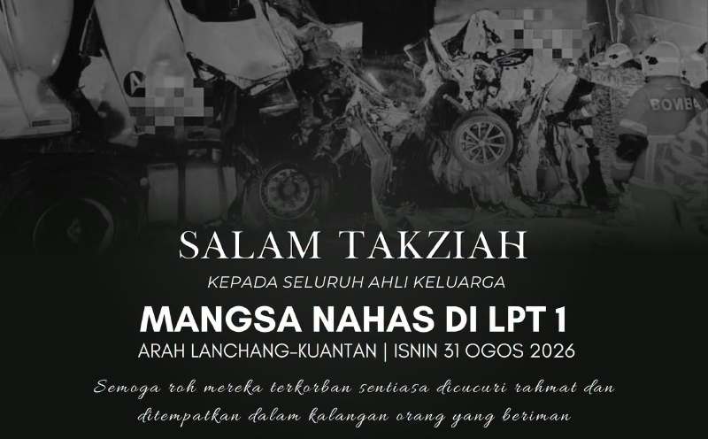 Pahang Sultan, Tengku Ampuan extend condolences to families of four killed in 11-vehicle crash