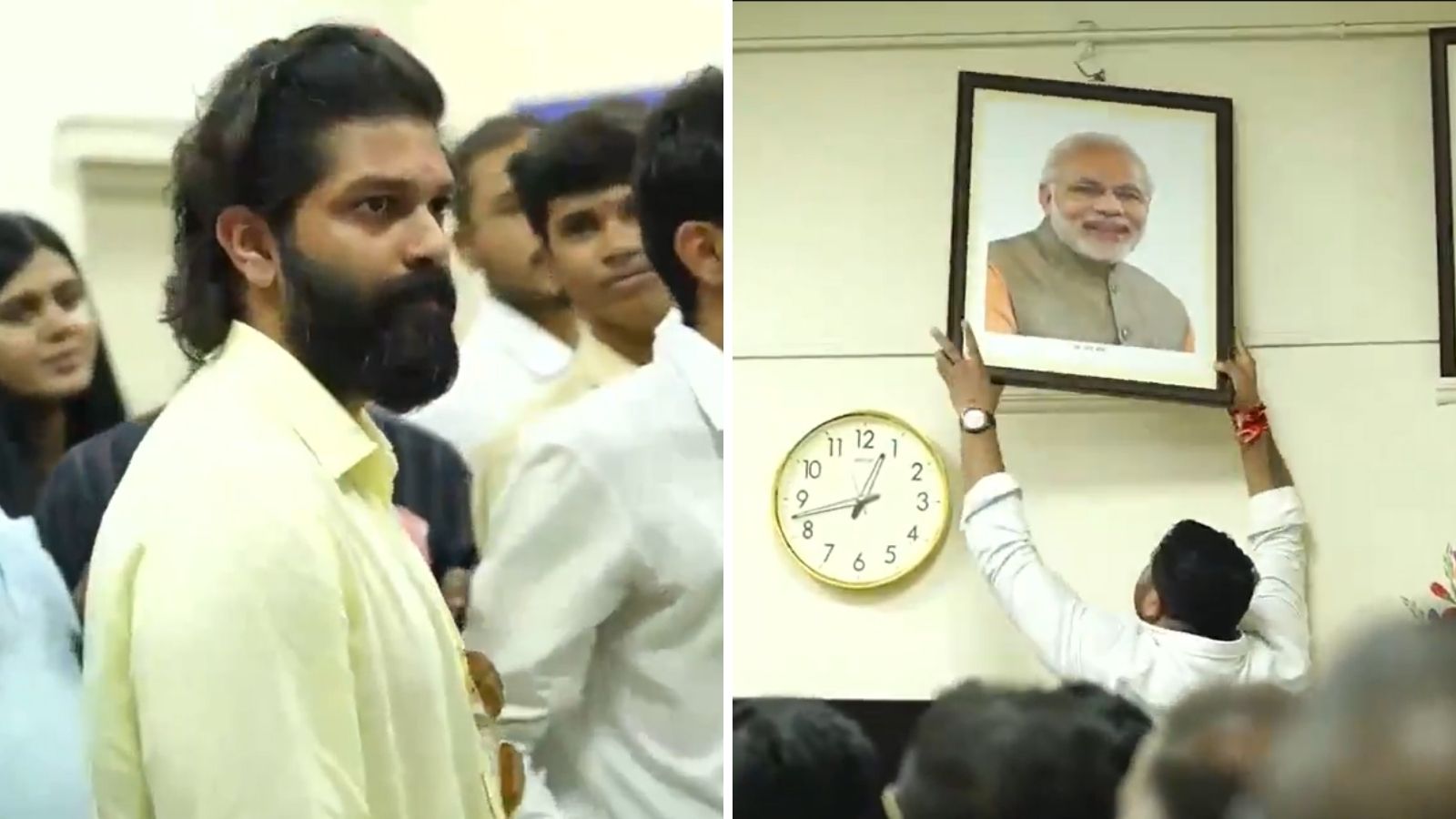 3 held after Modi photo removed from Pune college during Amit Thackeray’s event