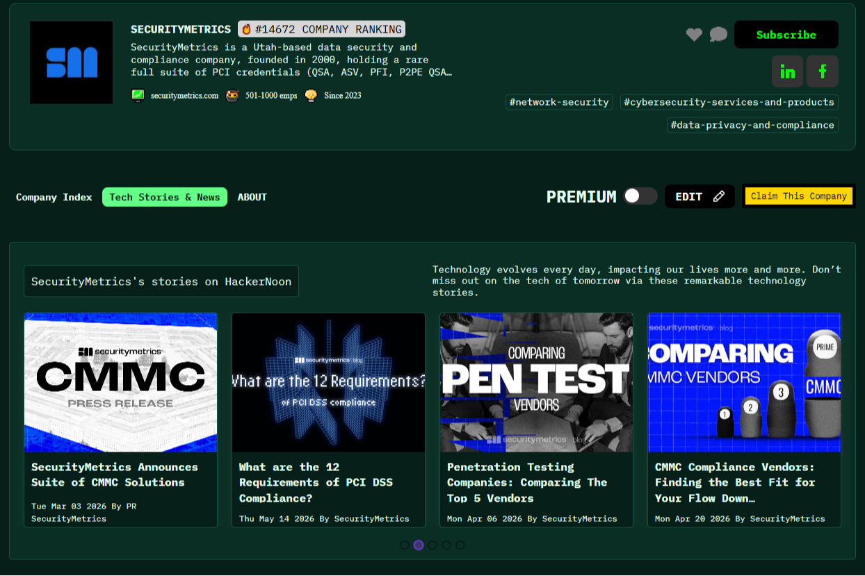 Meet SecurityMetrics: HackerNoon Company of the Week