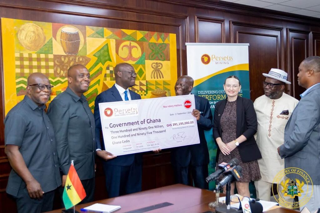 Government receives GH¢391m dividend from Perseus Mining