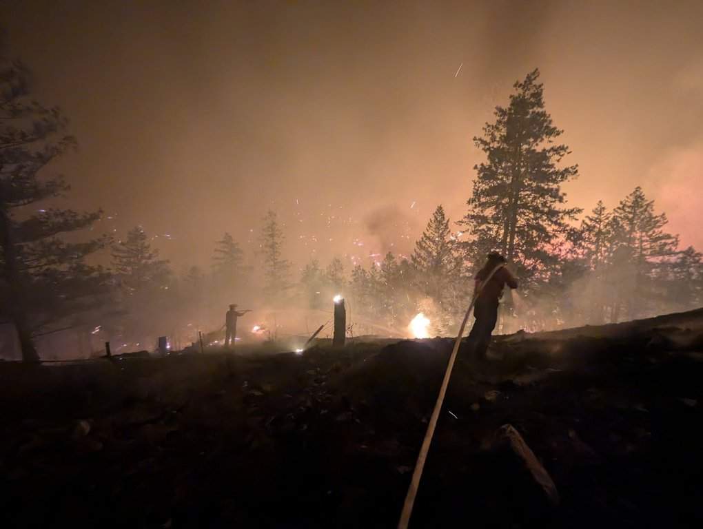 Latest on the Bald Range wildfire shows some fire growth expected on Monday